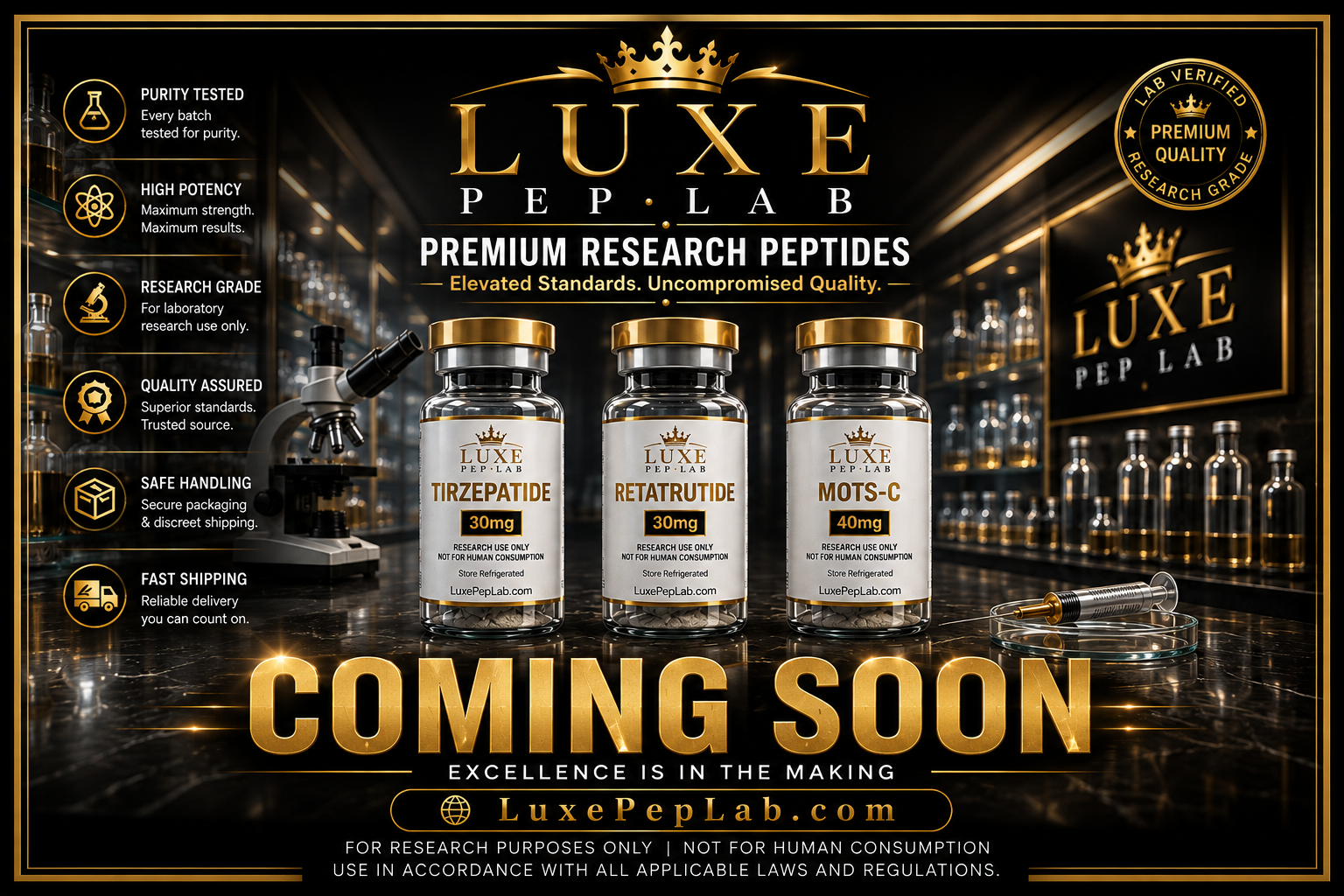 Luxe Pep Lab Coming Soon